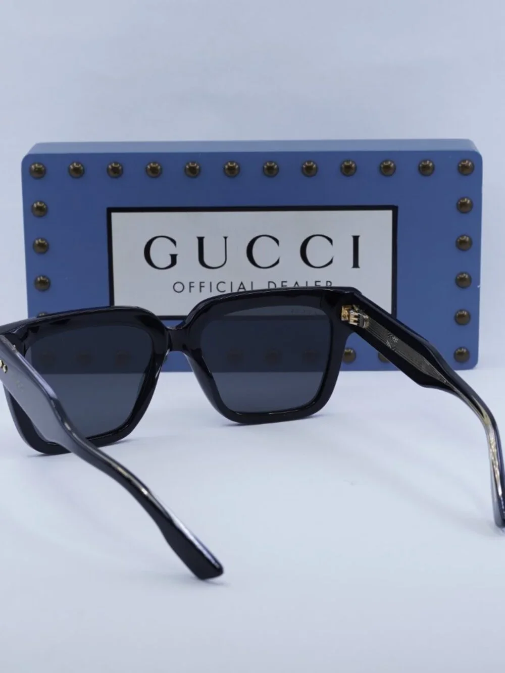 Gucci GG1084S 001 Square Sunglasses - Black/Grey